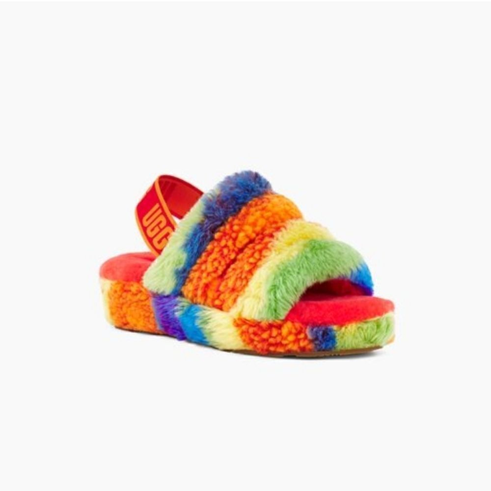 UGG Fluff Yeah Slide Cali Collage - Picture 2 of 5